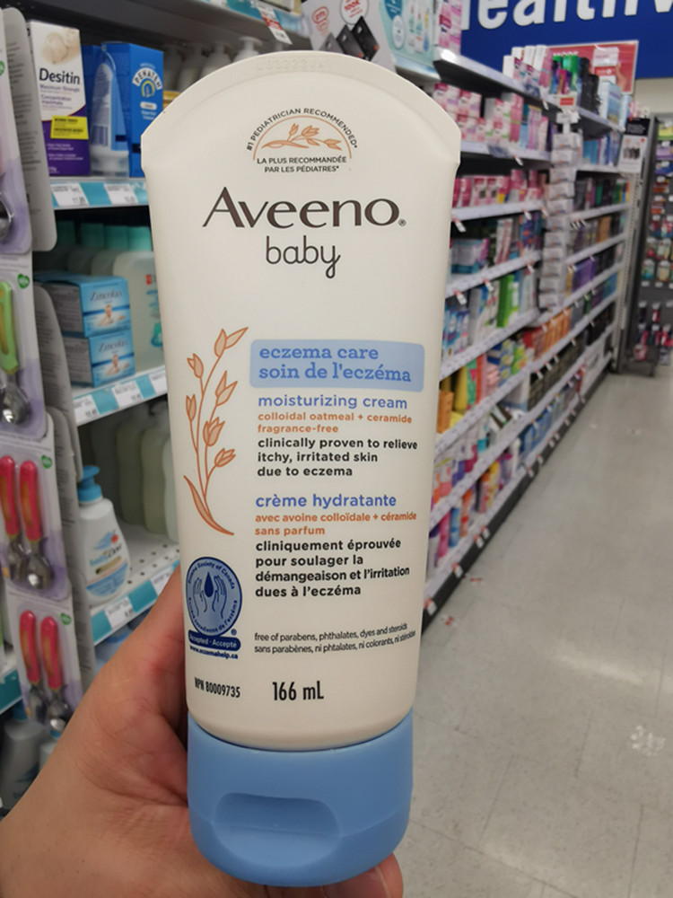 直邮加拿大Aveeno Baby艾维诺婴儿燕麦保湿面霜洗护二合一舒缓