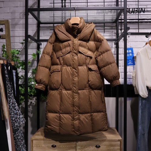 MRER莫乂义2025冬季新款韩版宽松中长款羽绒服专柜正品R3D02834