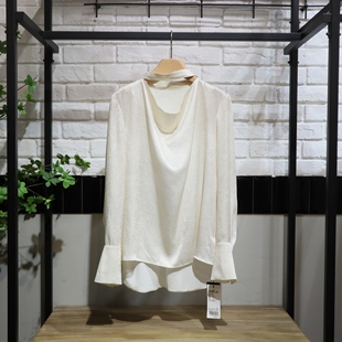 MRER莫乂义 春季新款系带长袖优雅文艺范衬衫R5A24511专柜正品