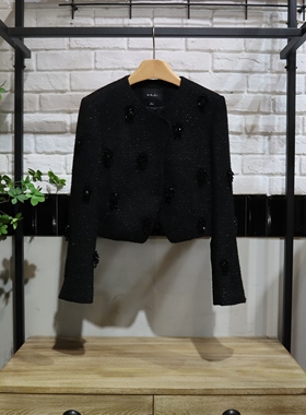 MRER莫乂义 春季新款法式小香风长袖短外套女R5A30711专柜正品