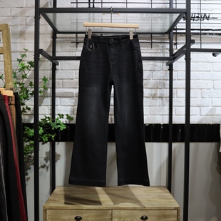 MRER莫乂义 春季新款做休闲女士旧水洗牛仔裤R5A73063专柜正品