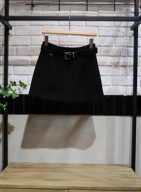 MRER莫乂义 春季新款设计感显瘦百搭时尚A字短裙R5C61185专柜正品