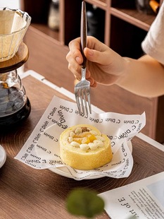 ins风法文防油纸垫纸隔油硅油纸吸油纸烘焙甜品汉堡薯条蛋糕垫纸