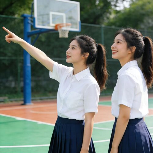 日系学院风JK白色衬衫毕业班服