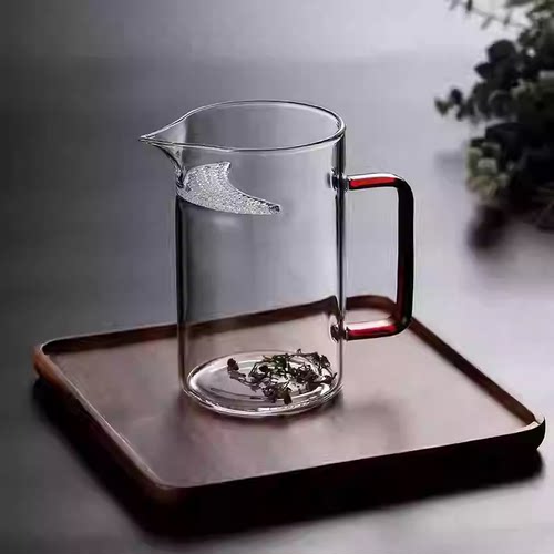 玻璃公道杯一体茶具高端纯手工