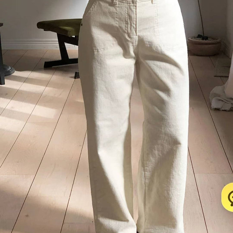 韩国货正品2025冬加绒Pi2高腰松紧显瘦小阔腿裤九分直筒牛仔裤645