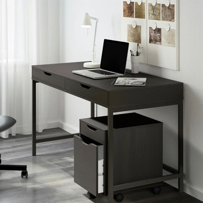 IKEA宜家ALEX阿来斯儿童书桌轻奢现代电脑桌子书房家作业桌100*48