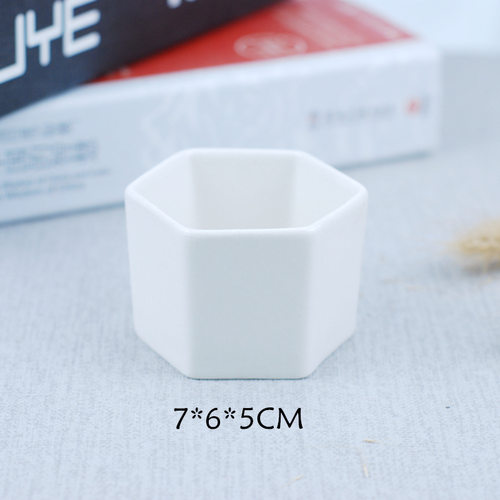 语茉花盆陶瓷简约白色