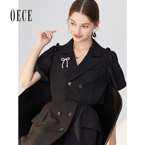 oece2021新款可盐可甜泡泡袖夏装