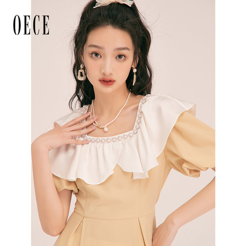Oece法式复古气质连衣裙