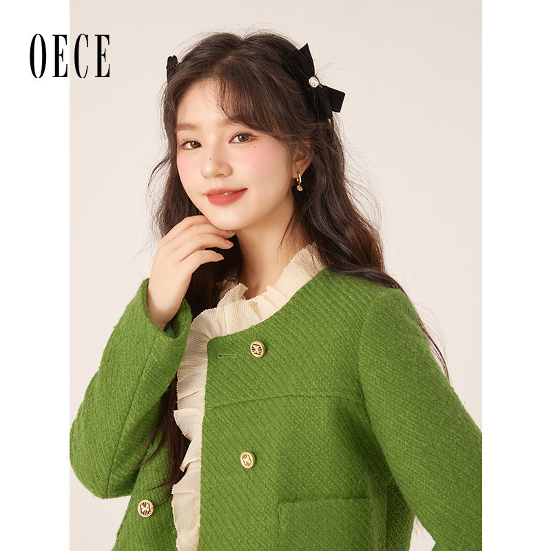 Oece设计感新品毛呢外套