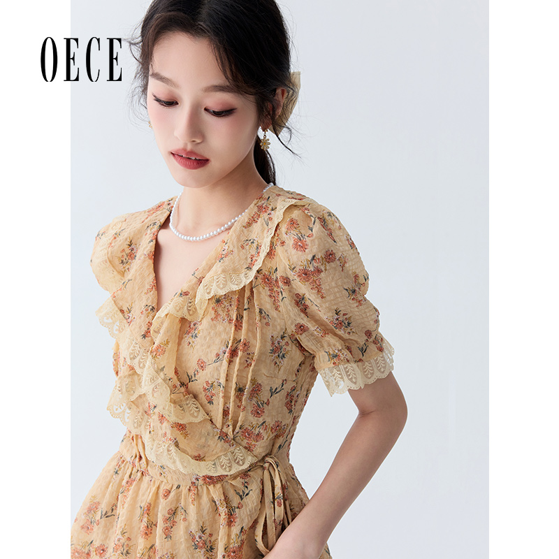 oece气质法式甜美连衣裙