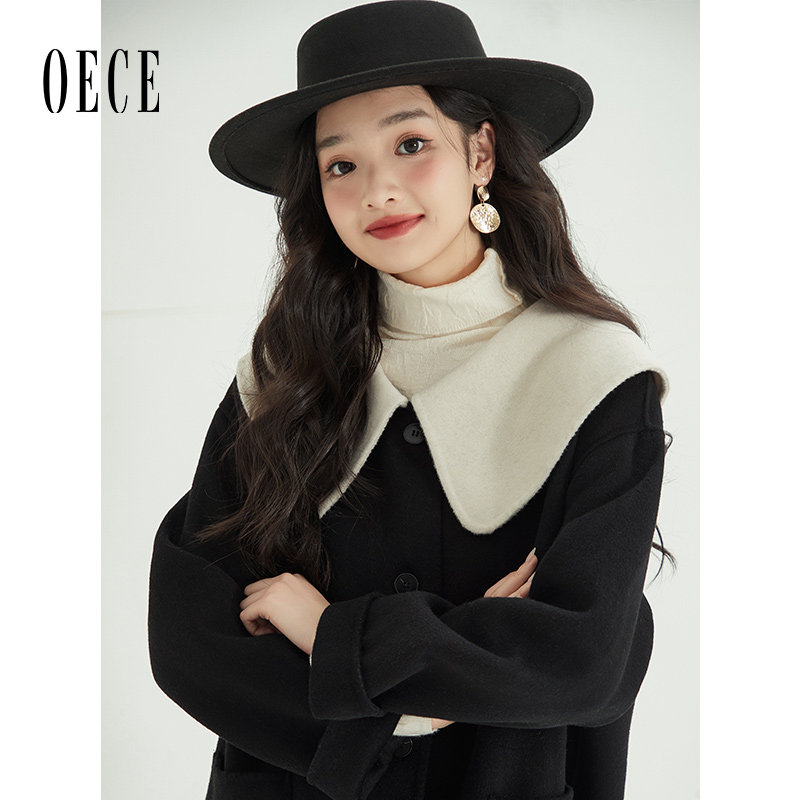 复古呢子大衣Oece设计感