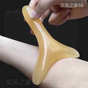 刮腿经络神器弧形刮痧板刷胆经肝经肩颈部手臂经络疏通刮脚按摩器