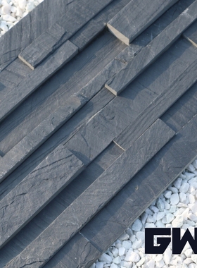 GWN冈瓦纳天然文化石 3D立体电视背景墙玄关文化砖灰黑色文化石