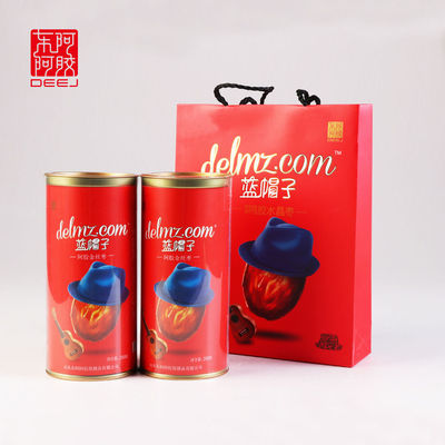 280克2罐东阿阿胶山东阿胶枣金丝枣蜜枣营养罐装蓝帽子阿胶金丝枣