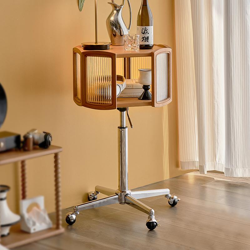 奔赴热爱升降玻璃储物展示边几