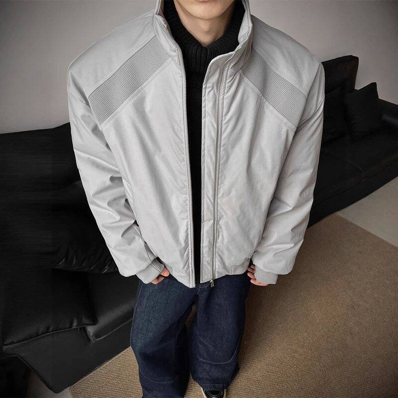 外套棒球服男潮牌anfitc春秋短款飞行员立领美式夹克薄款美拉德le