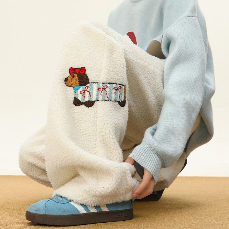 休闲裤羊羔绒男棉裤外穿保暖加绒