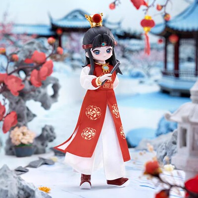 正版come4free红楼梦BJD盲盒手办87版林黛玉潮玩摆件人偶娃娃礼物