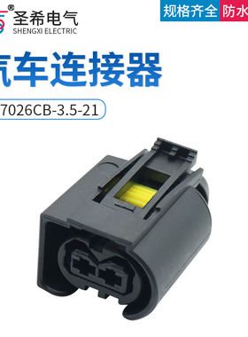 汽车点火线圈发电机线束插头 DJ7026CB-3.5-21接插件2P2孔连接器
