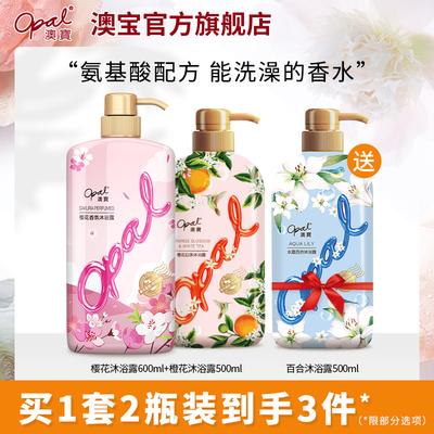 澳宝3瓶家庭装花园蜜语男沐浴露