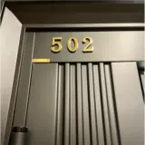 Номерной знак дома, бытовой магнитный клейкий задний цифровой светильник, роскошный креативный высококачественный стикер с номером входной двери, украшение на заказ