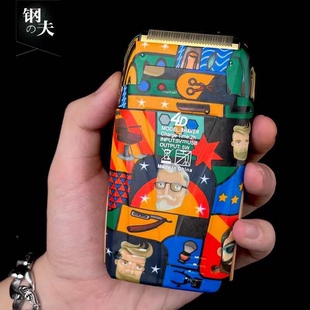 日本钢夫增白器理发店发廊专用雕刻电推子光头神器油头推剪剃须刀