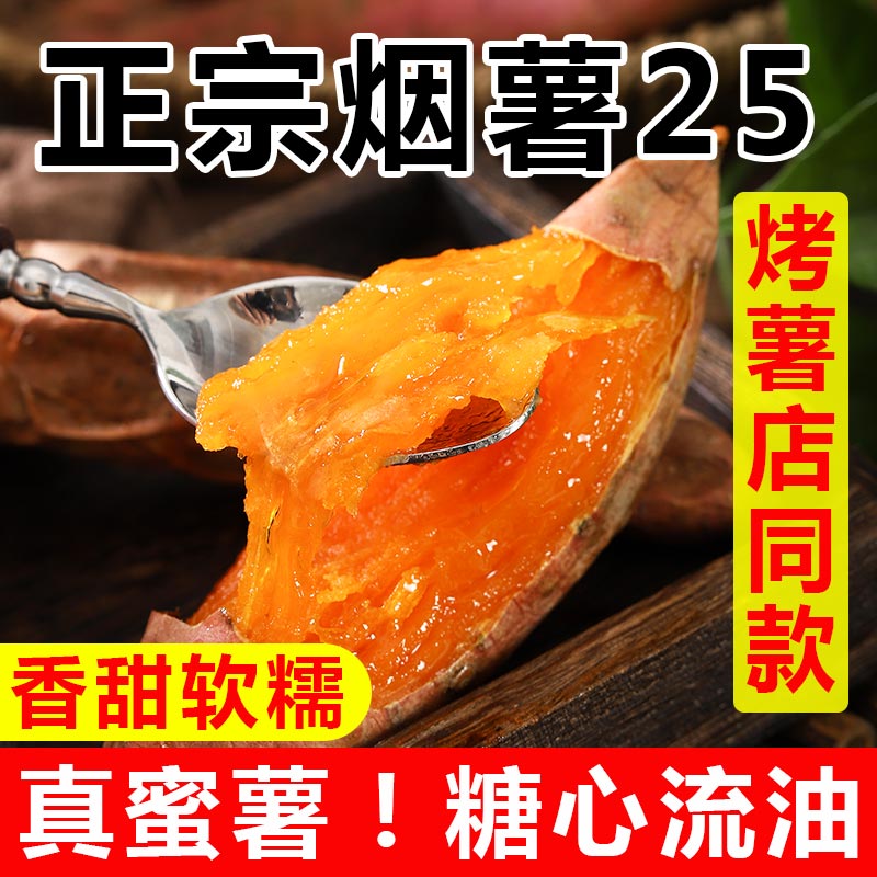 正宗烟台烟薯25地瓜烤红薯原产地发货10斤蜜薯原产地发货 水产肉类/新鲜蔬果/熟食 番薯 原图主图