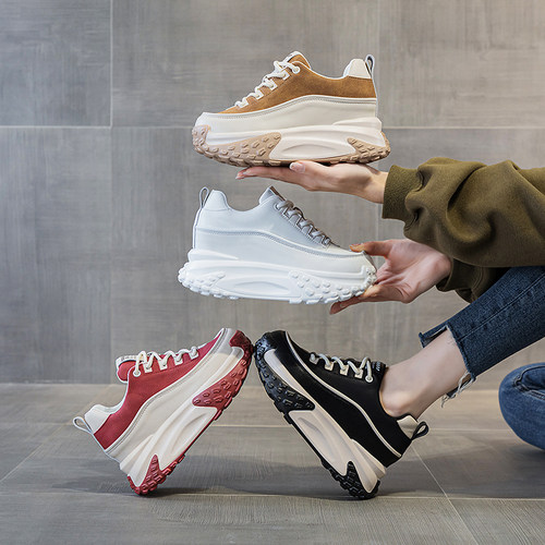 老爹鞋女真皮百搭休闲运动鞋