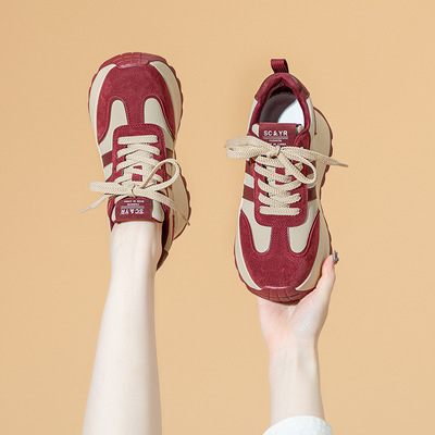 厚底内增高女鞋显高休闲