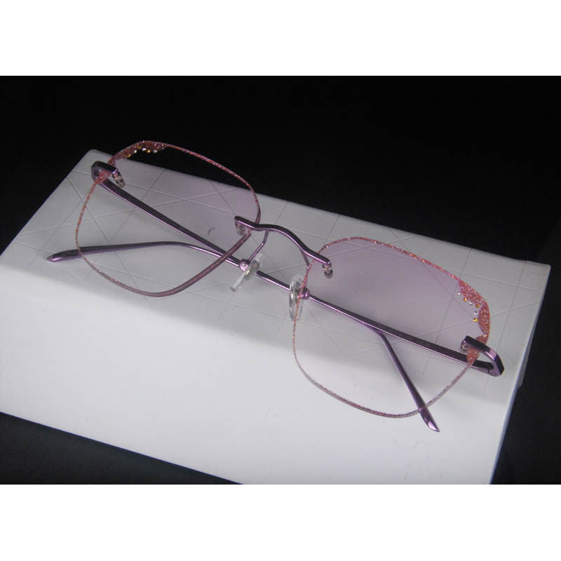 钻石切边眼镜男女士复古大框防蓝光近视眼镜男纯钛无框眼镜框1062,ZIPPO/瑞士军刀/眼镜,眼镜架,淘宝优惠券,粉丝福利购,淘宝优惠卷