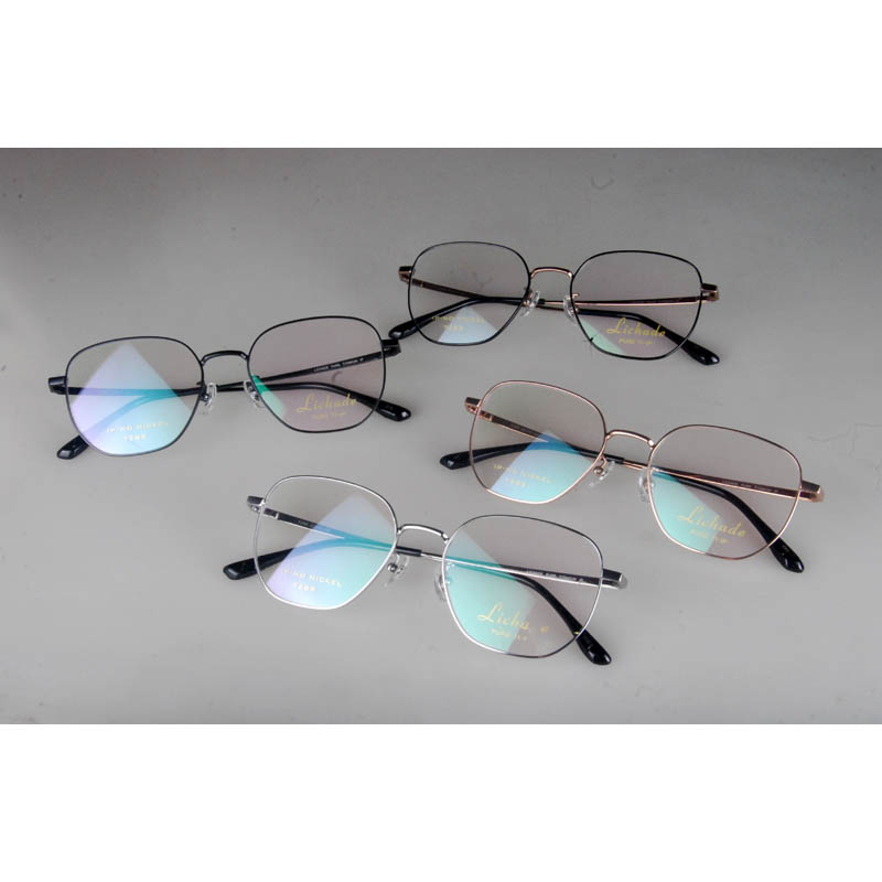 理查德超轻纯钛眼镜框全框多边形情侣款眼镜架男女配眼镜7289