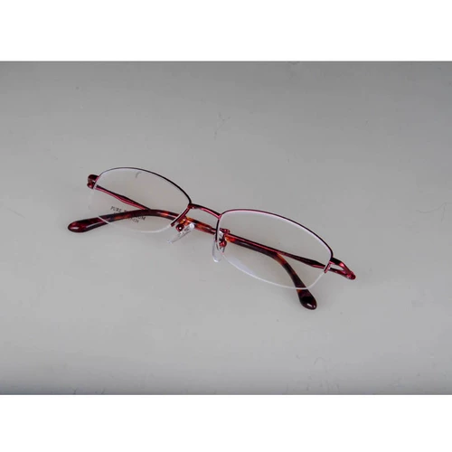 Подлинный Bonnie Pure Titanium Half -Frame с близким видением, модная ультра -световая модная инкрустация женских очков рамки для глаз 5338