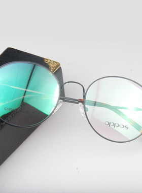 男女近视眼睛全框防辐射合金眼镜圆框成品近视眼镜男女款32041