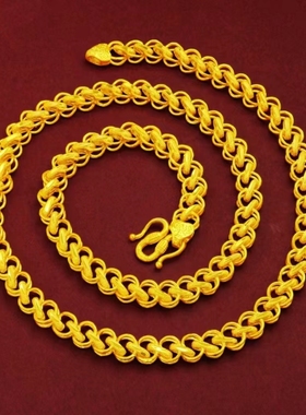 越南沙金泰式链情侣金店同款项链