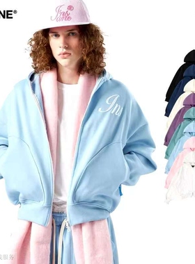 越十年越南小众insane新款简约休闲百搭连帽卫衣