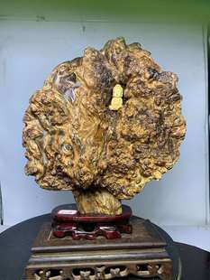 东北新款其他琥珀松明子沉化老料北沉香雕刻练手树根树瘤树包摆件