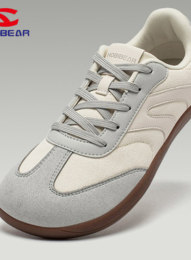 HOBIBEAR宽头男女同款德训鞋秋季百搭赤足鞋宽楦休闲通勤运动男鞋