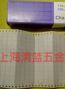 114*40ELER折叠式仪表温度记录纸打印纸 114S-104 K 0-1200℃方孔