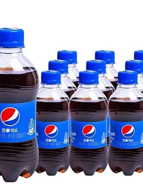 百事可乐碳酸饮料300ml*6瓶装