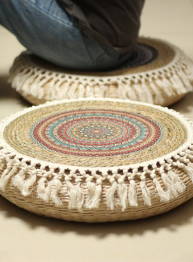 草编榻榻米蒲团坐垫草墩禅修垫拜佛地垫跪垫家用冥想地上打座专用