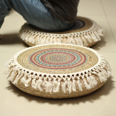 蒲团坐垫草编家用禅修拜佛打坐