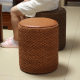 藤编矮凳阳台坐凳创意板凳家用沙发凳茶几圆凳椅子草编坐墩小凳子
