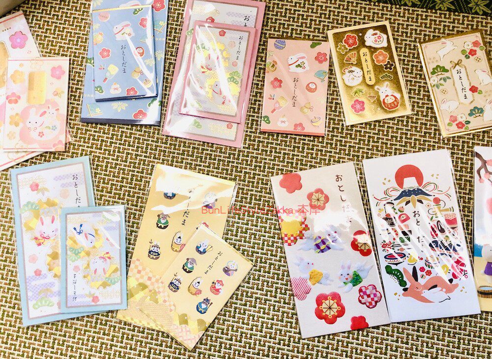 现货日本进口2023年兔年小兔子金箔高品质和纸新年节日红包利是封