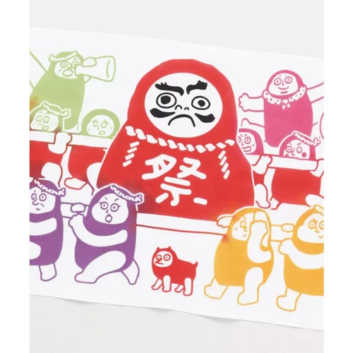 BLS本岸现货日本进口达摩节日庆祝注染工艺墙画布画家居室内装饰