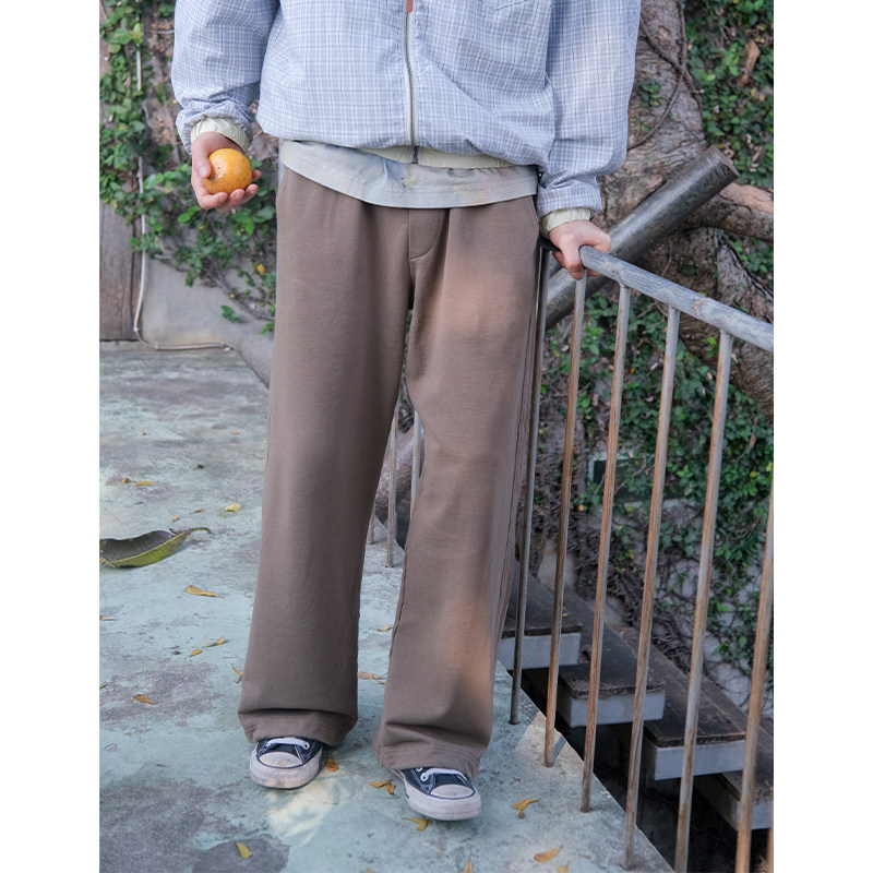 【自带松弛感】几立 多色宽松针织毛圈布抽绳运动裤卫裤,男装,卫裤,淘宝优惠券,粉丝福利购,淘宝优惠卷