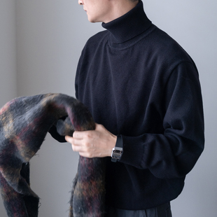 几立 秋冬时节需要有一件的羊毛混纺基础高领毛衣