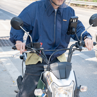 几立 时候 风吹拂 双色色织复古斜纹翻领宽松夹克 季