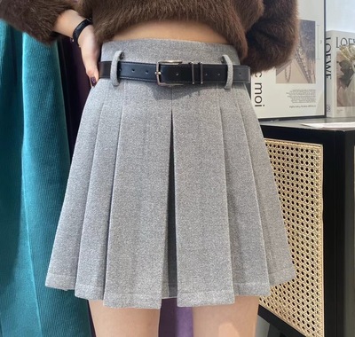 短裙A字百褶裙高腰遮胯半身裙